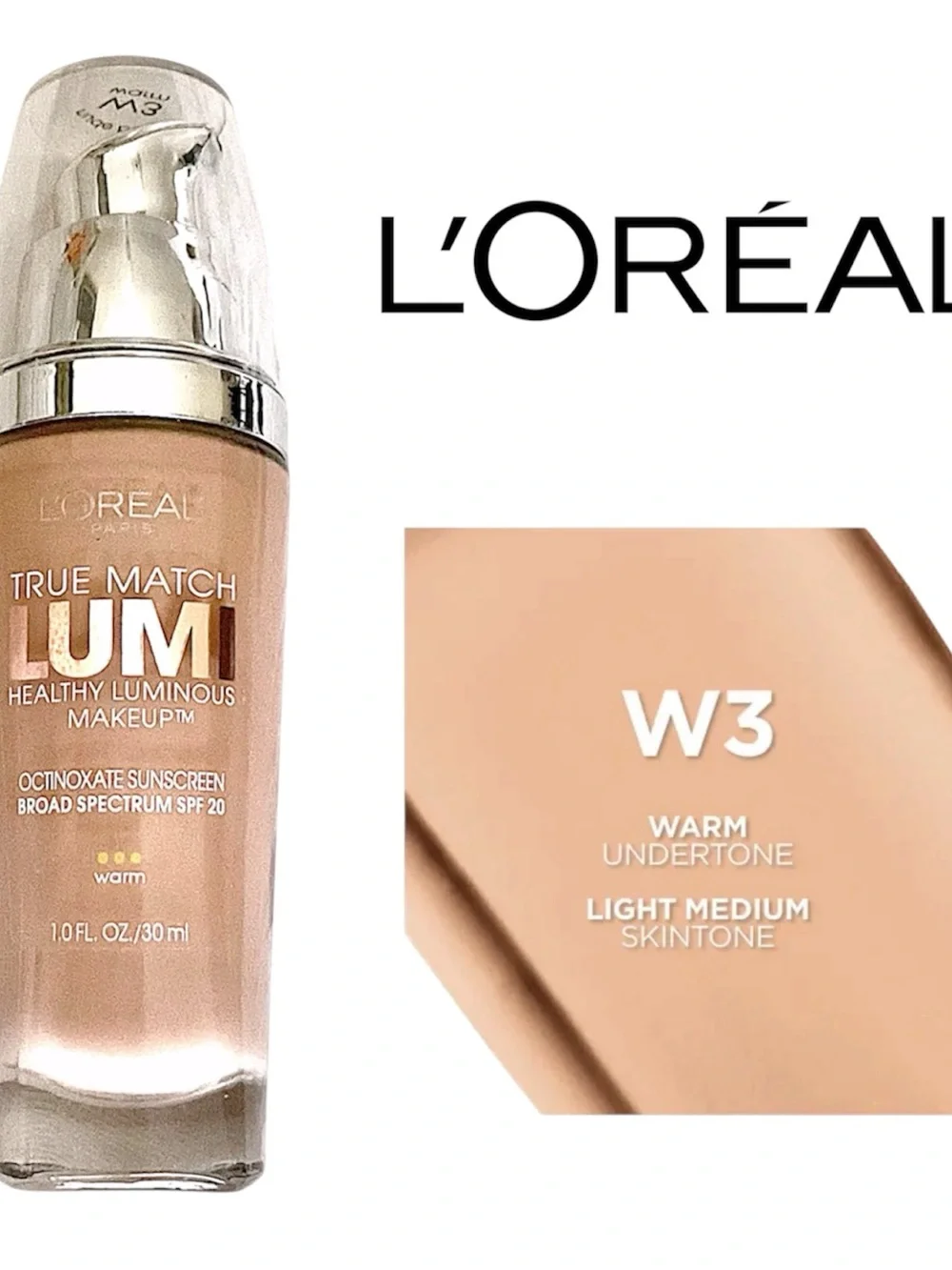 L'Oreal True Match Lumi Foundation W3